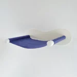 Produktansicht von weißer Katzenhängematte mit regionalem Winzerstoff von MinouTierliebe®