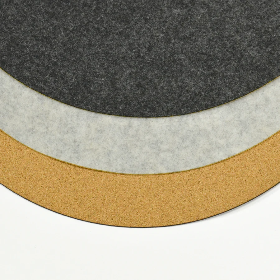 Austauschbare Kratzbaumauflagen in Filz anthrazit, Filz hellgrau oder Kork für Kratzbaum von MinouTierliebe®